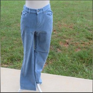 Lauren fine corduroy pale blue pants bootcut SIZE 2